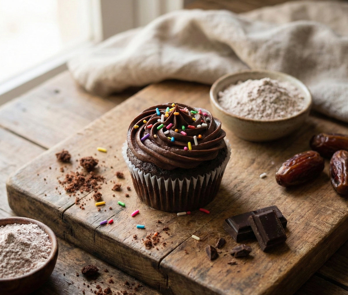 Ragi Date Cupcake