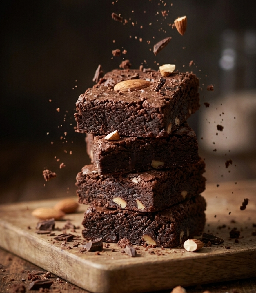 Ragi Almond Brownie