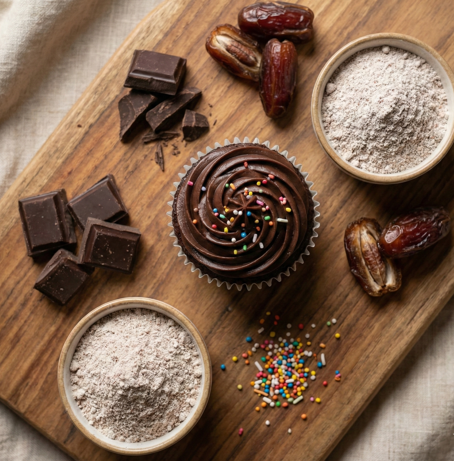 Ragi Date Cupcake